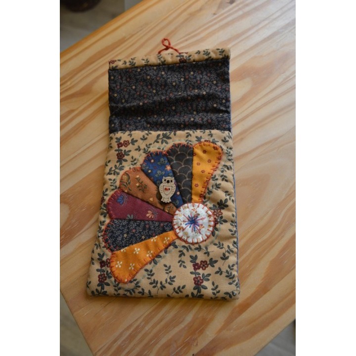 🧵 Pochette textile patchwork « Assiette de Dresde »
