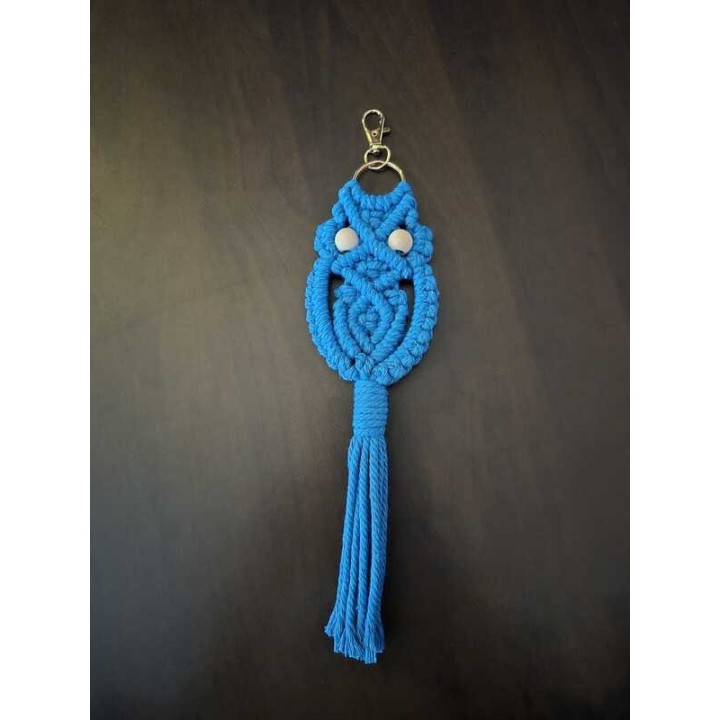 🦉💙 “Ayla” – Le hibou bleu protecteur