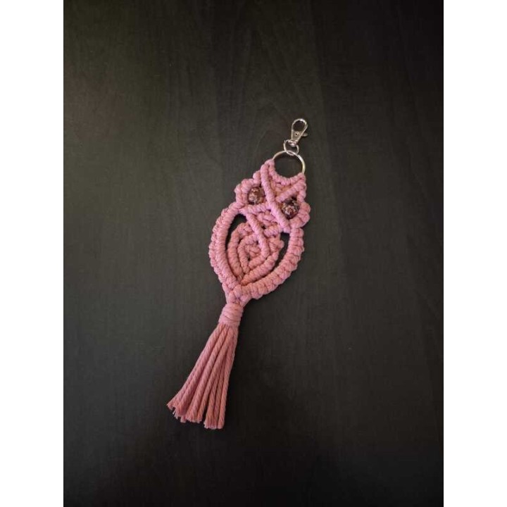 🦉💗 “Luna” – Le hibou rose porte-bonheur
