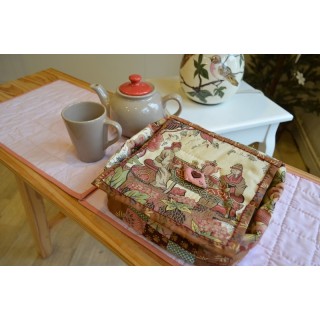 🧵 Corbeille textile patchwork aux motifs japonais